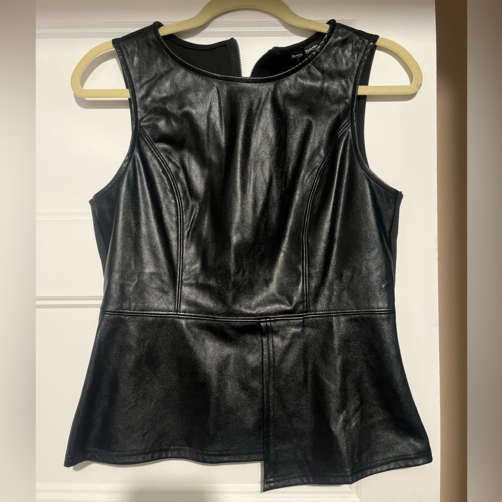 Jealous Tomato Black Faux Leather Dress